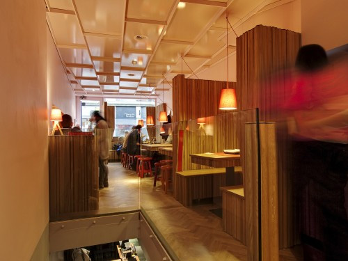 Rosa's Soho restaurant interior fitted with Cool Stream ventilation