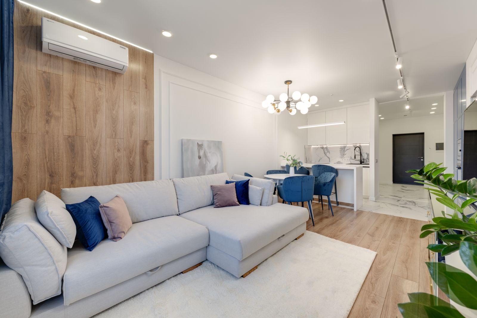 Modern, comfortable interior kept cool by efficient air conditioning
